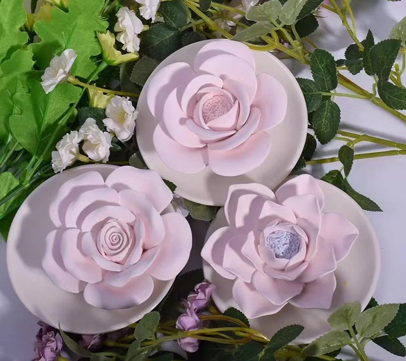 Small Mini Room Bathroom Decorative Aromatherapy Essential Oil Diffuser Lavender Scented Flower Diffuser Desk Decorative Purpose