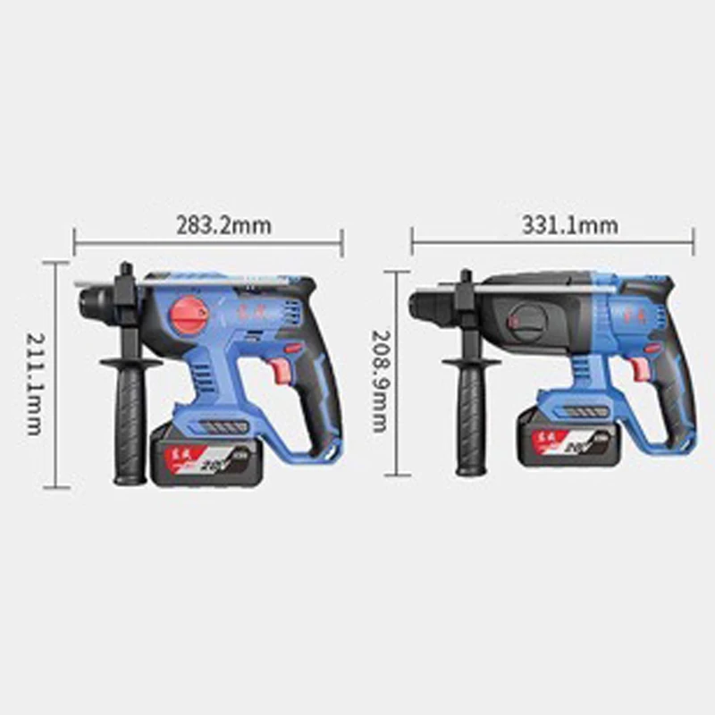 LARIX  20V Brushless Electric Rotary Hammer Triple PicksImpact Drill Concrete High Power Cordless Electric Rotary Hammer
