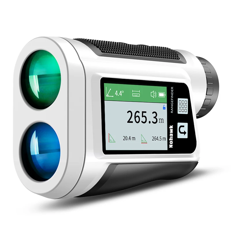Touchscreen Rangefinder yards golf clubs long distance meter slope vibration laser golf range finder