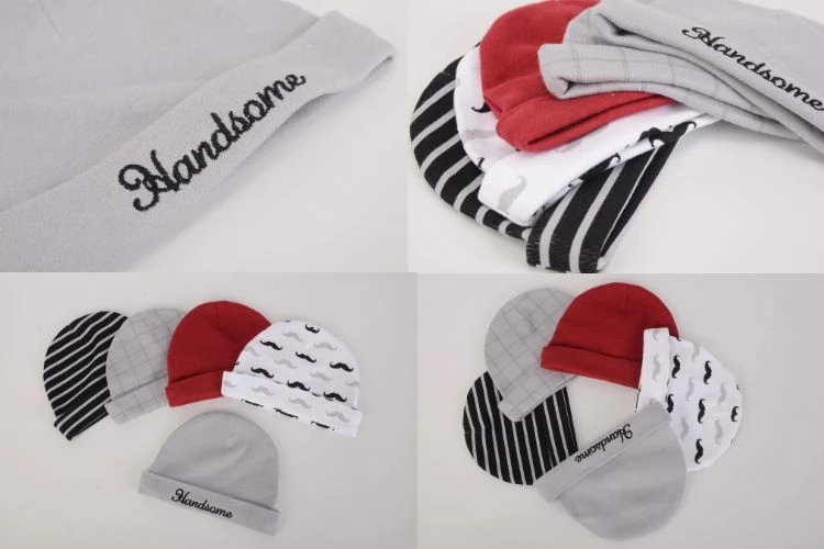 Luvable Friends Baby Hat Set 5PK Newborn Baby Hats 100% Cotton NO.34728CH