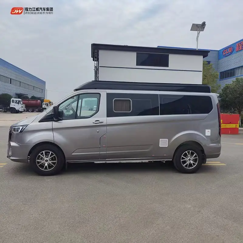 Luxury Fo.rd brand Custom RV Caravan Motorhome for 6 Person Lifting Roof 4*2 220hp Petrol Engine Euro 6 All Furniture LHD