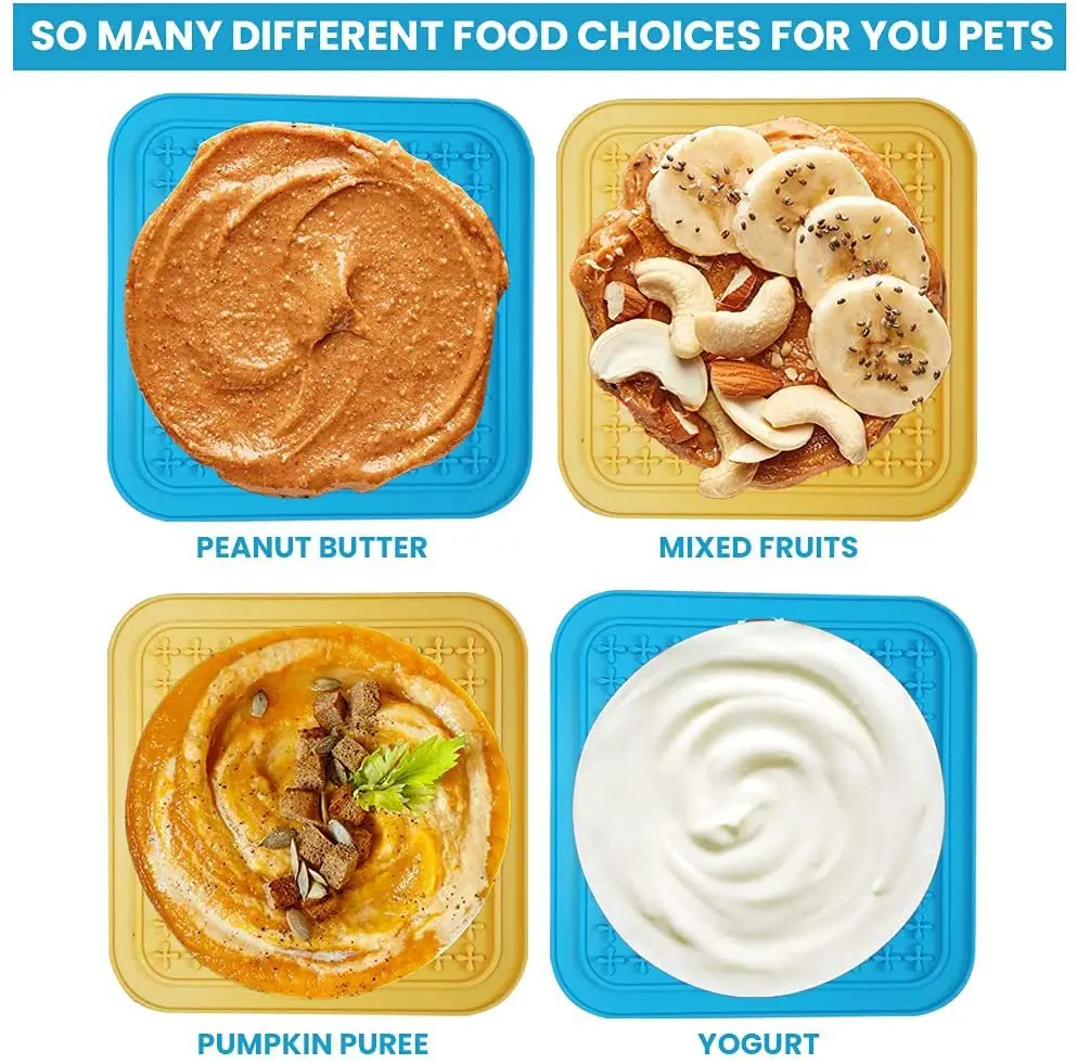 C247Bpa Free Silicone Dog Lick Dog Feeding Pad Pet Slow Feeding Mat Pet Bath Shower Distraction Toy Silicone Suction Licking Mat