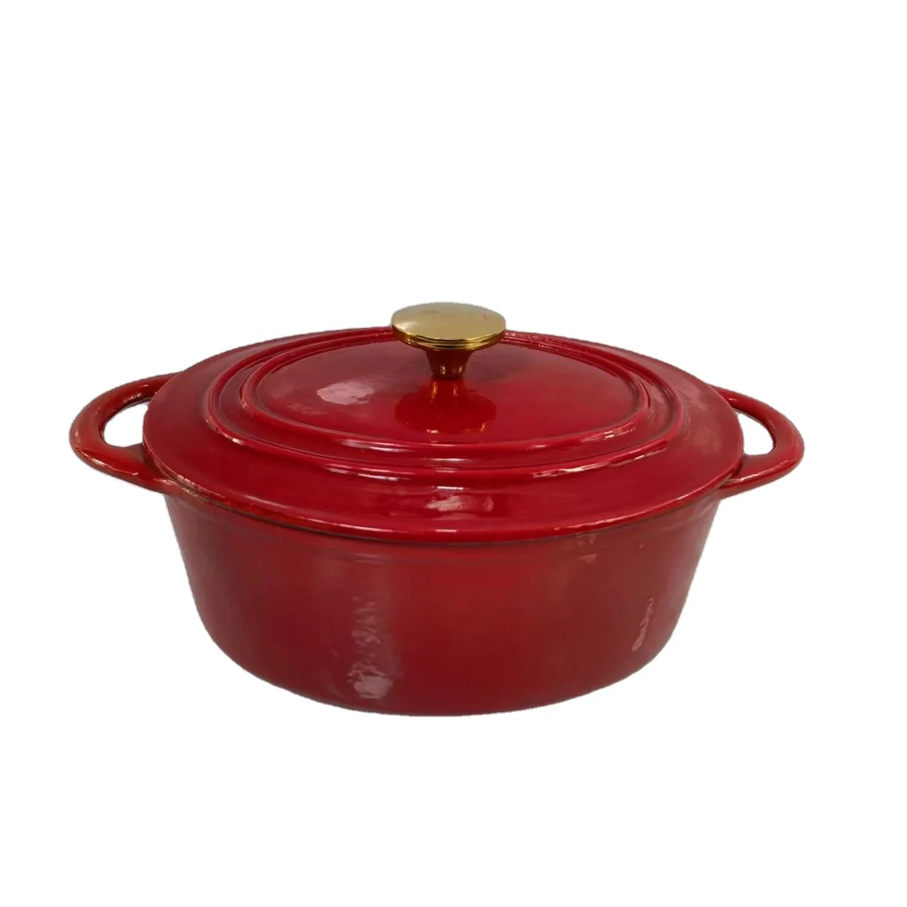 cast iron enamel oval casserole