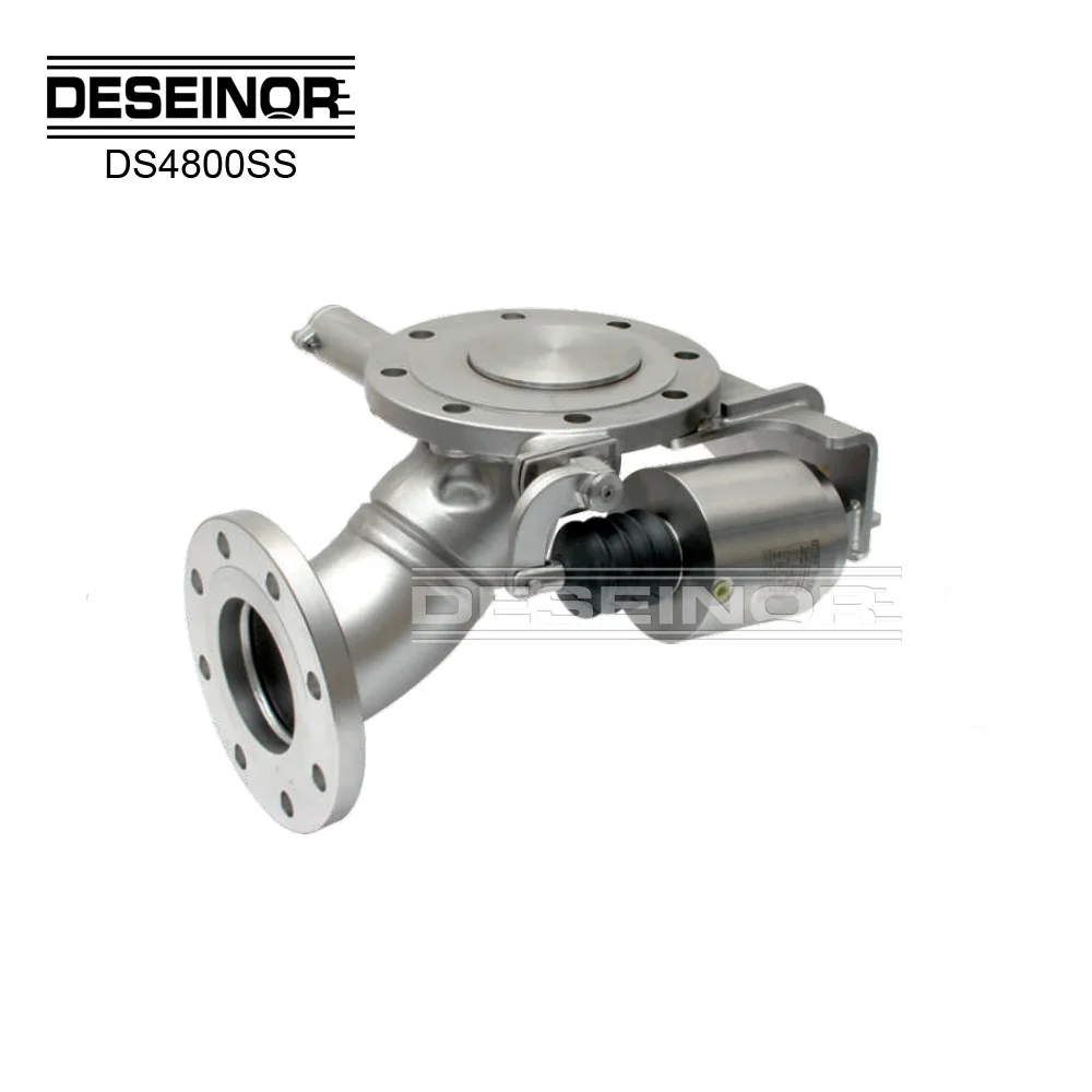 Stainless Steel 90 Cleanflow  DESEINOR Pneumatic Actuated