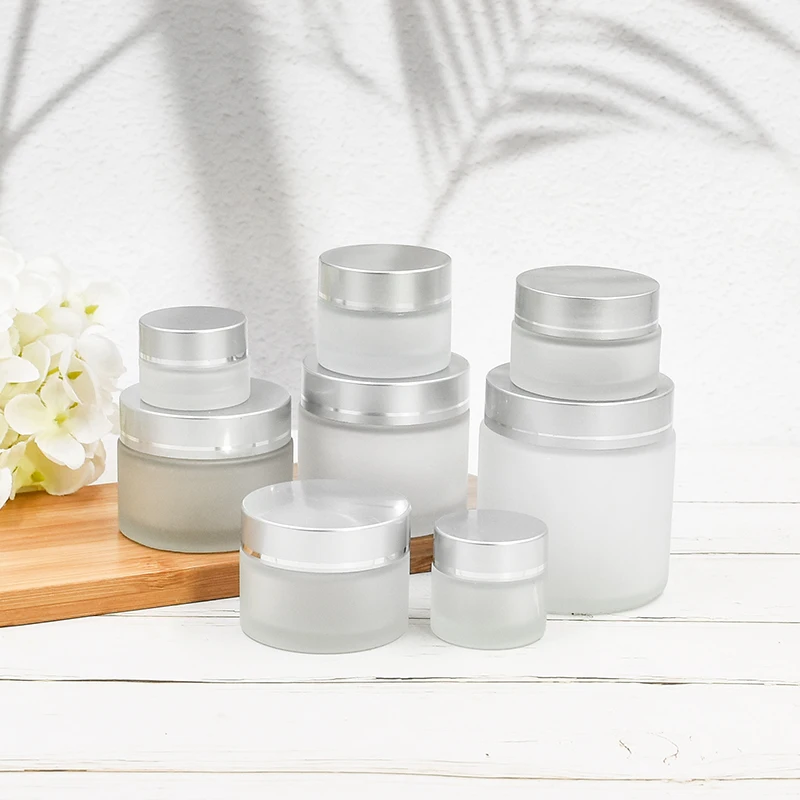 5ml 10ml 15ml 20ml 30ml 50ml 60ml 100ml skin care jars glass glass jar with screw lid