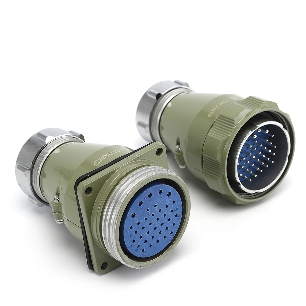 Electric Connector 2-pin Female Right Angle Plug Butt Socket Yd Aviation Connector Soldering