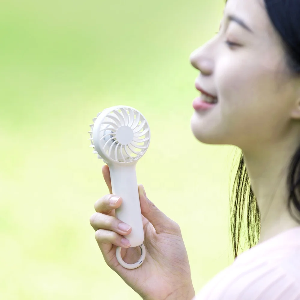 USB Mini Handheld Fan Portable Cute with Four Wind Speeds Custom Logo 5V Electric Power Source Outdoor Household Use