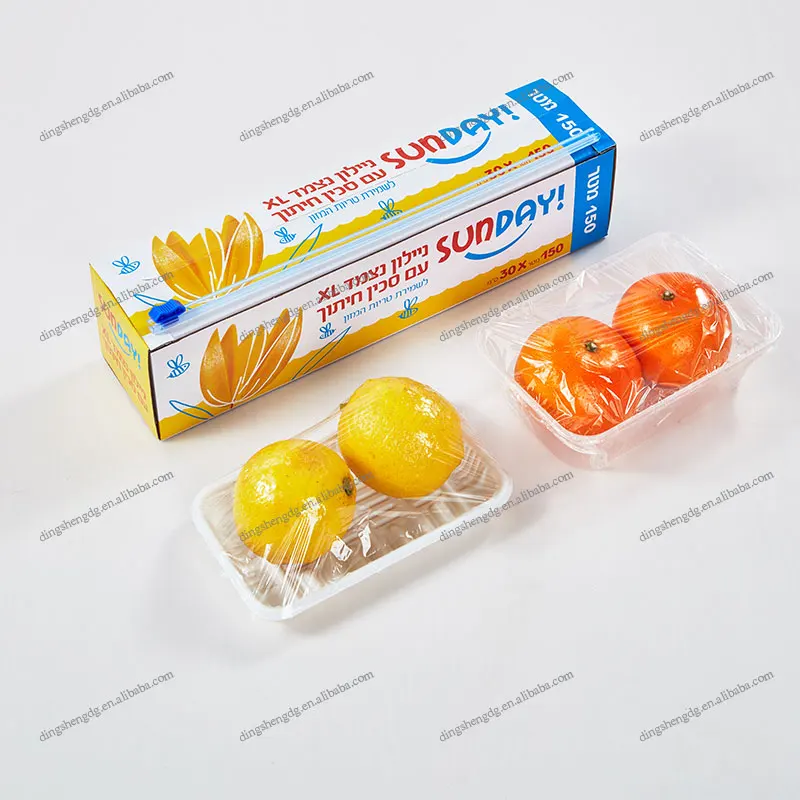 Customized Transparent PVC Cling Film Jumbo Roll High Quality Stretch Food Wrap Film