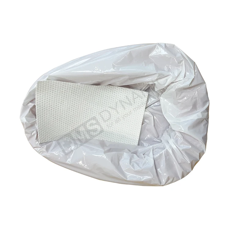 Manufacturer commode liners bedpan liners with super absorbent pad medical grade leakproof easy to use and tie