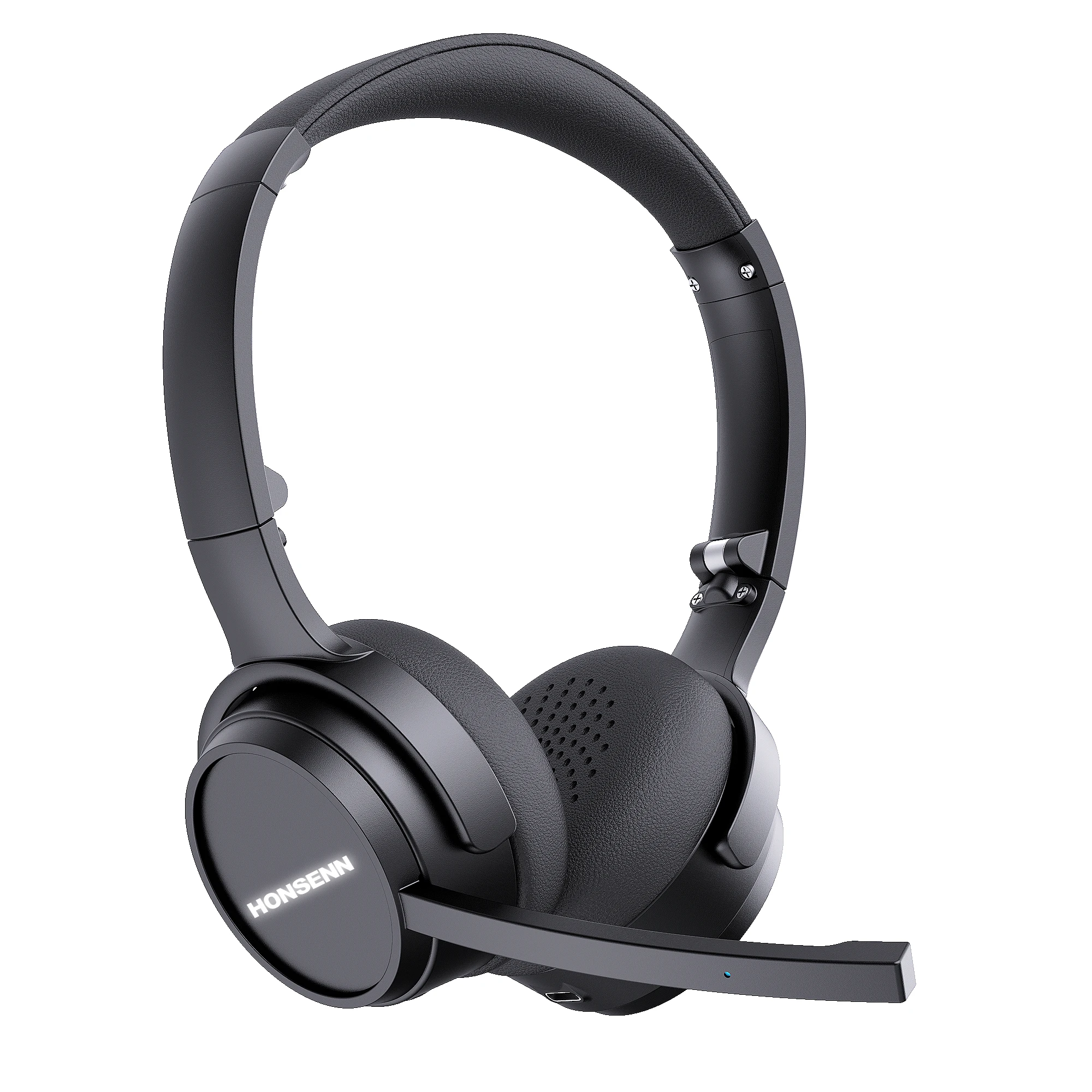 Premium OEM ODM Bluetooth Wireless Noise Reduction Call center Conference Office Headset Long Play Time ANC Earbuds Headphone