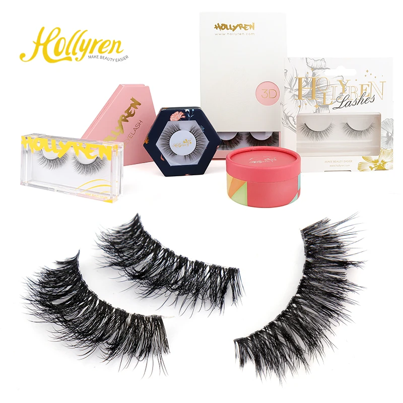 2023 New Style Makeup False Eyelashes Wholesale False Eyelashes Human Hair Lashes Private Label False Eyelashes Custom Packing
