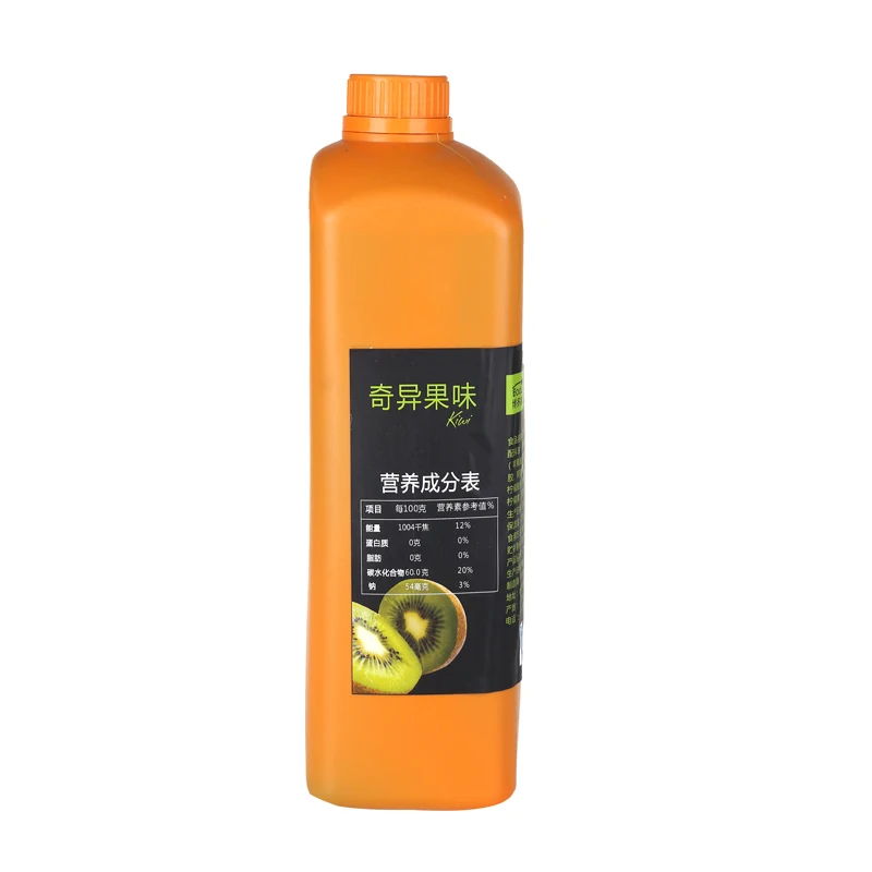 Boduo best selling kiwi fruit flavored syrup concentrated juice popular used in bubble tea and drinks