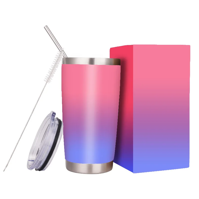 Gint Wanto 20oz Top Wholesale 304 Stainless Steel Powder Coated Insulated Wine Tumbler Cups Manufacturer