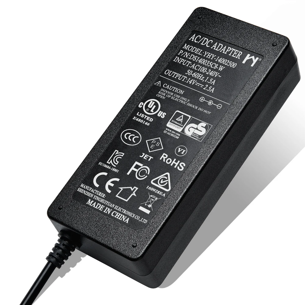 universal ac dc 14v 1.43a 1500ma 1.9a 2.14a 2.5a 3a 3 5a 6.5 4.4 ac/dc power car adapter 14v 3a