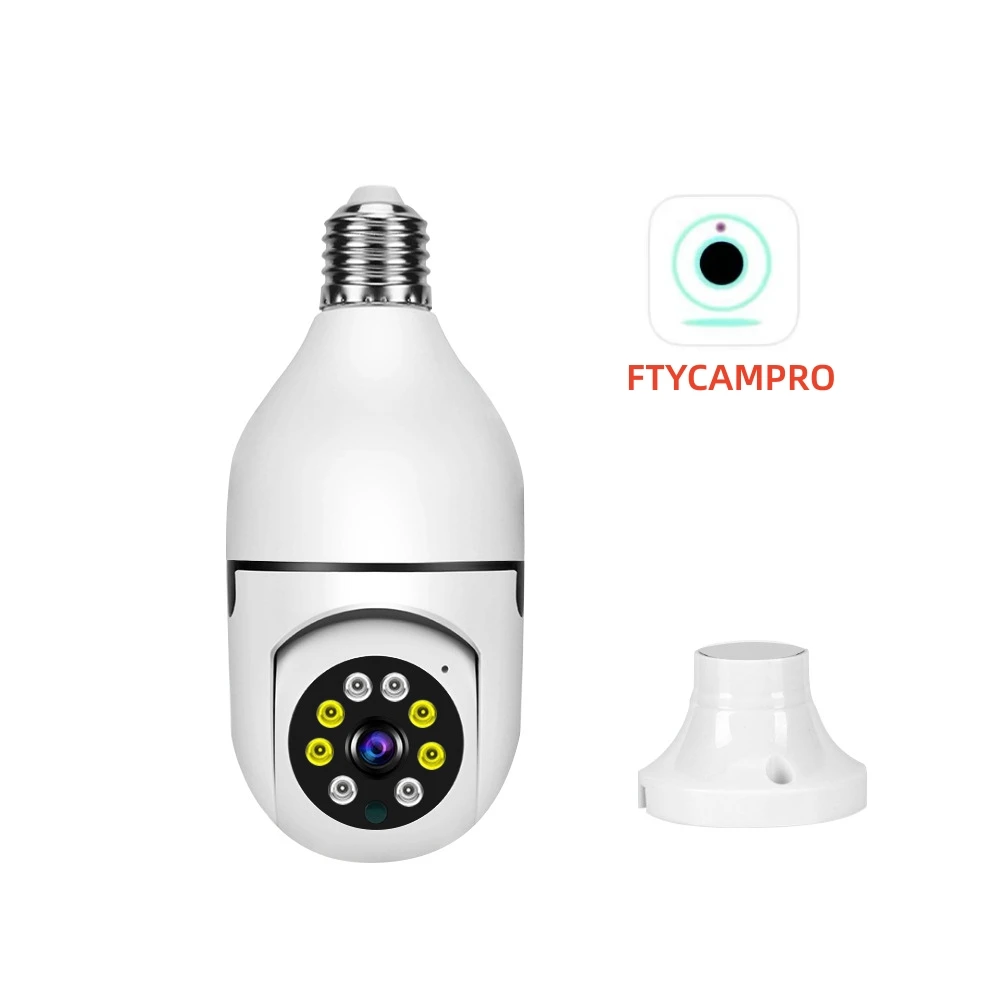BK CCTV security Wireless bulb camera 360 degree panoramic network monitor WiFi bulb camera WIFI LAMP CAMERA