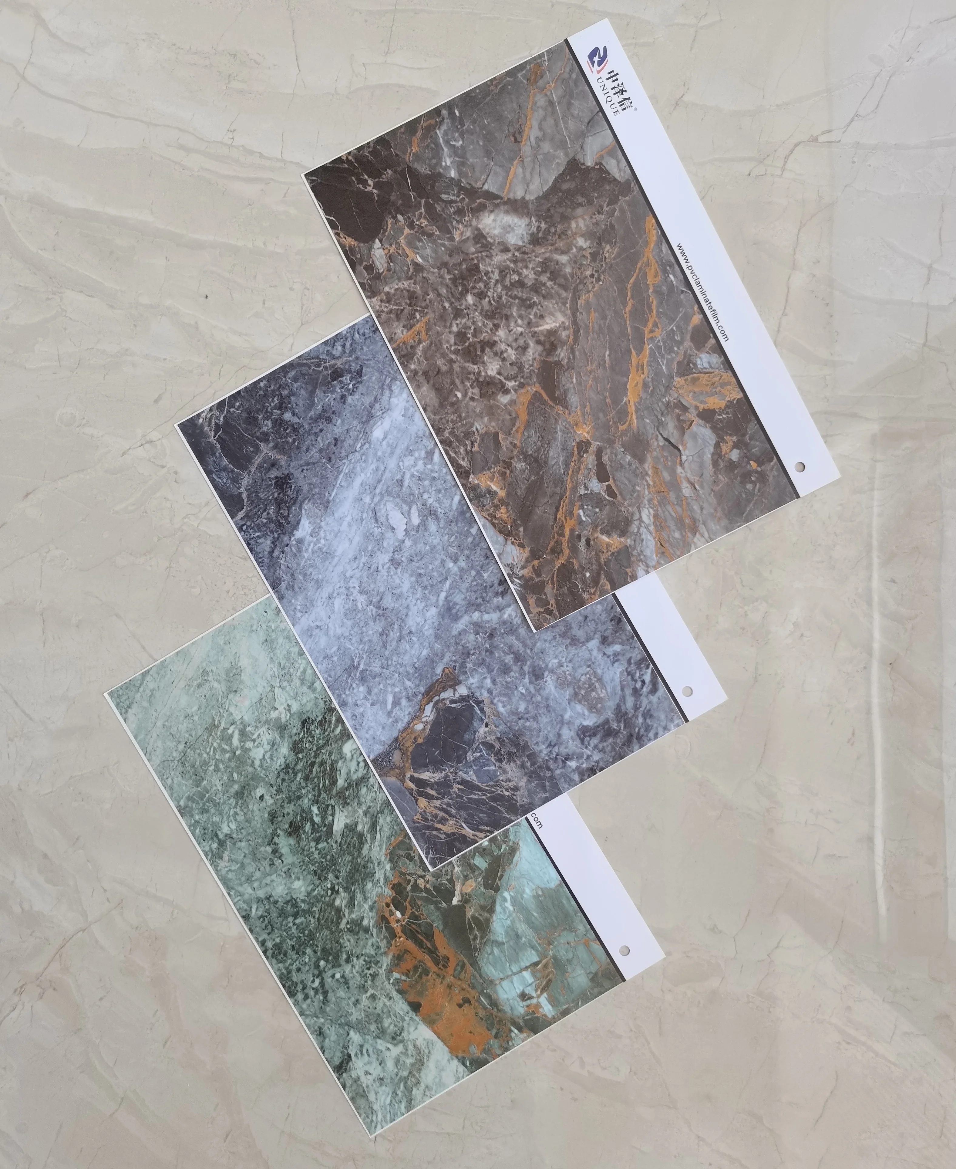 Marble Gilding Design PVC Decorative Film For Wall Furniture Golden Stone PVC Decor Sheet For Laminating Factory Price