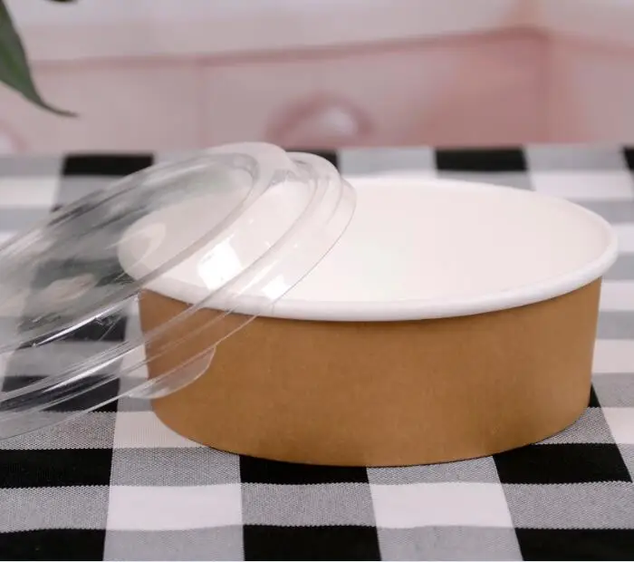 Craft Paper Fast Food Bowl  26oz For Fast Food Takeaway Industry Food Container