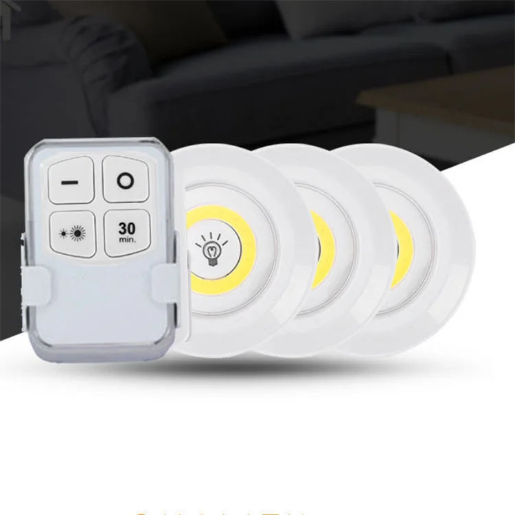 Wholesale COB Wireless Remote Control Induction Lamps Pasteable Mini Touch Kitchen Bedroom Staircase Closet LED Night Lights