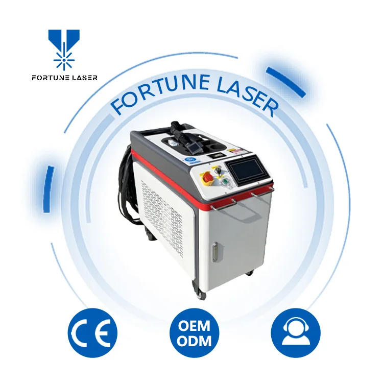 portable oxide cleaning laser machine 1000w 500w 300w coating and paint removal hand-held laser cleaning machine