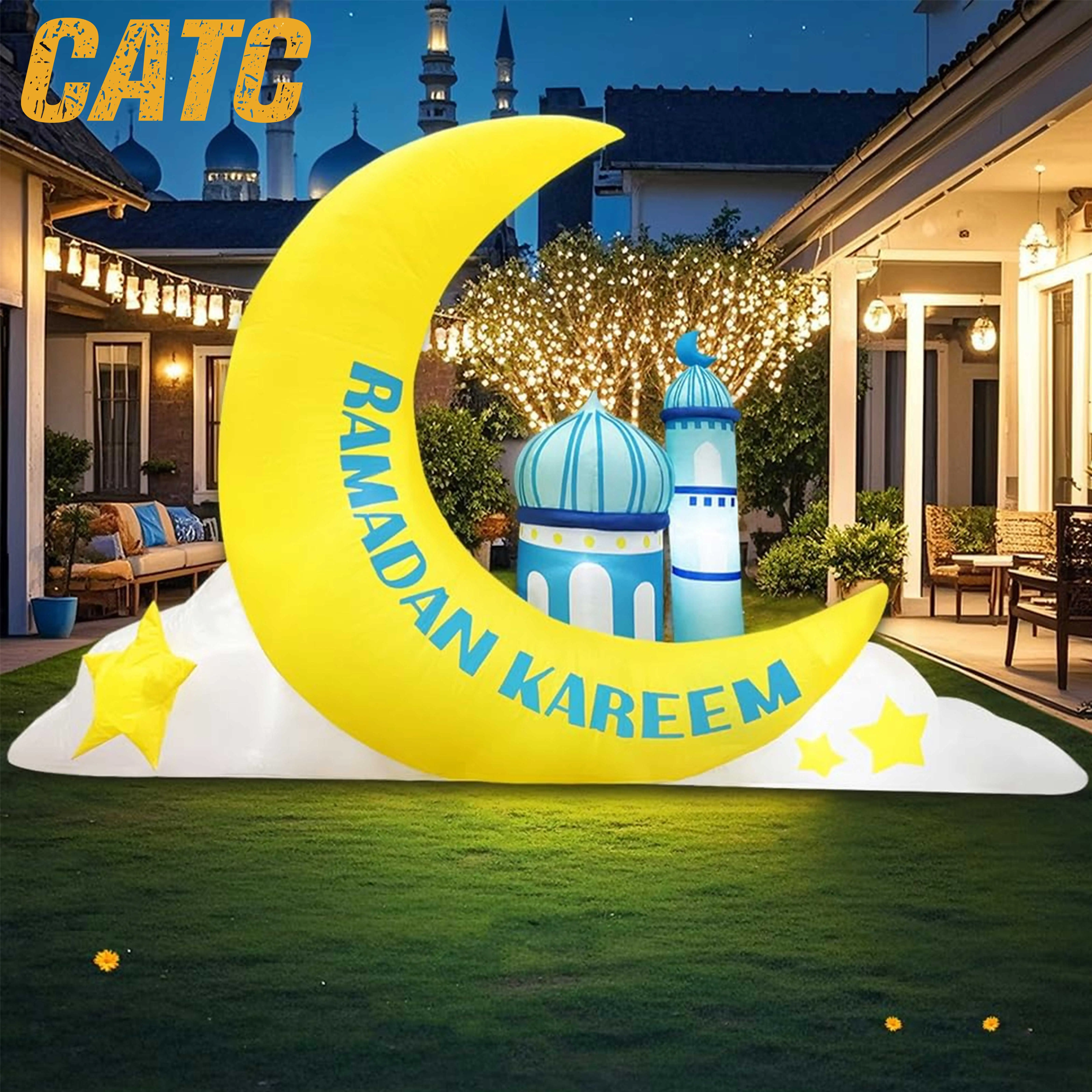 CATC Ramadan Kareem надувная модель Луны для Eid al-Fitr полностью индивидуальные декоративные надувные изделия мероприятий на открытом воздухе