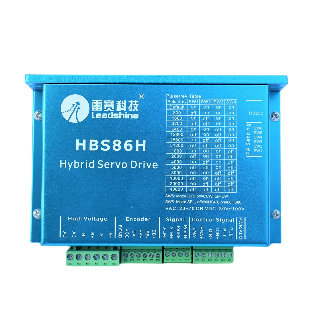 High quality closed-loop hybrid servo driver HBS86H