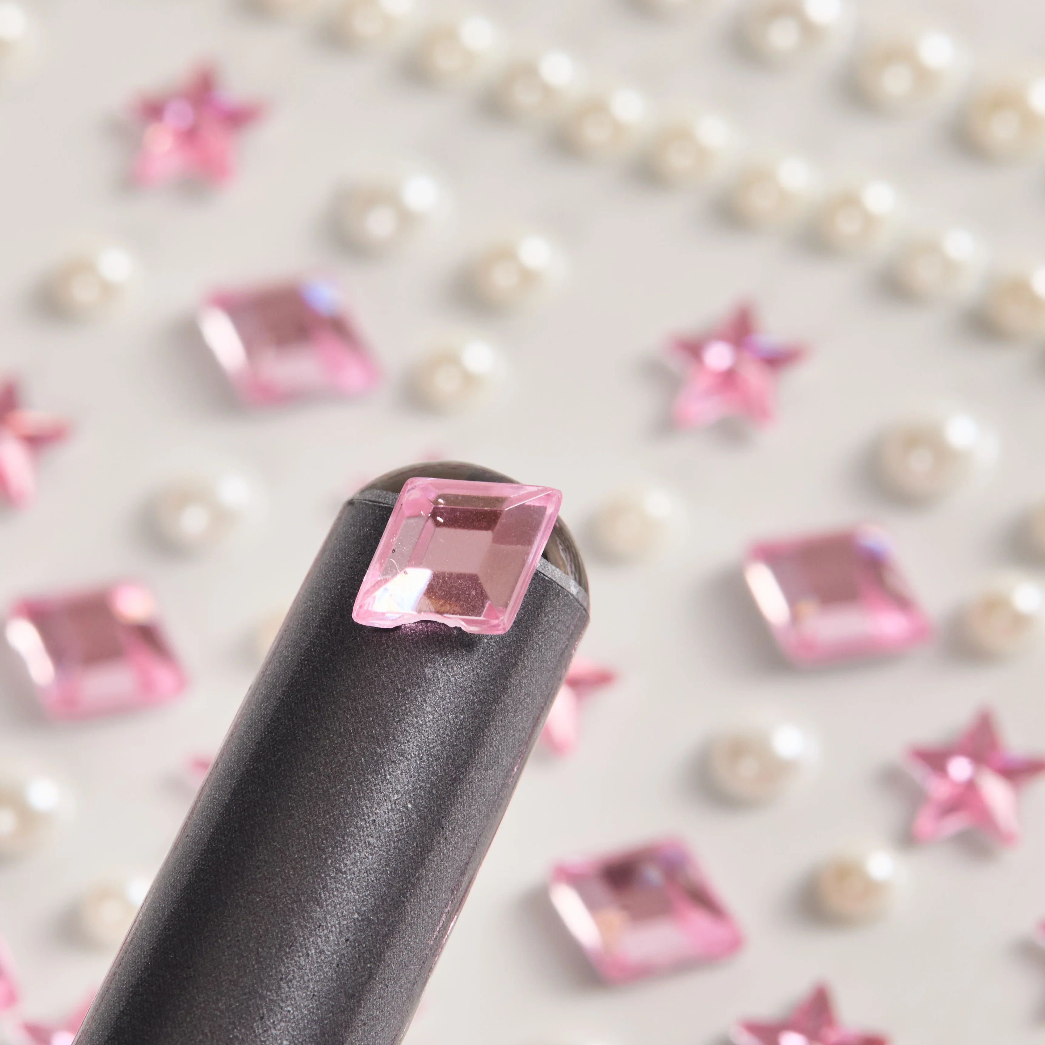 Good Price Pink Stars Gem Diamond Crystal Stickers Pearl Stickers Makeup Girls Eyes Face Nail Stickers Safety 3D Decoration