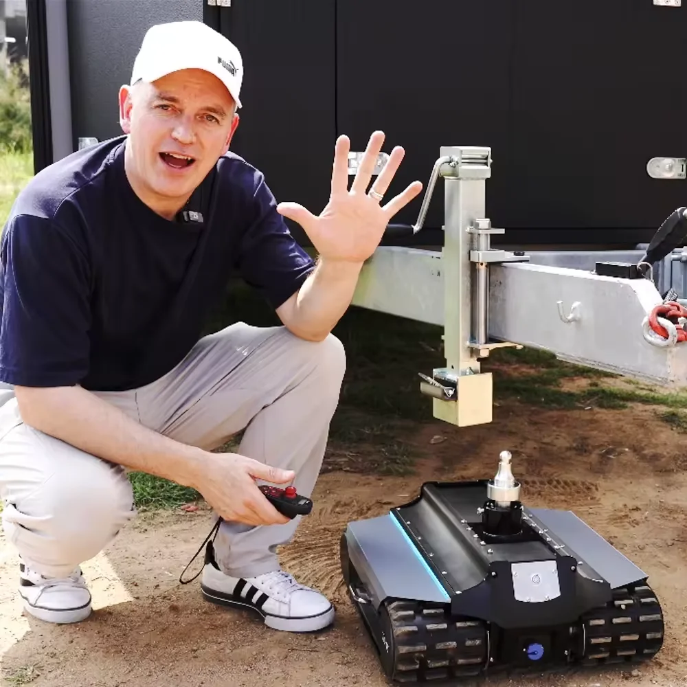 Новое поступление Tk45 Pro Кемпинг Mover робот с дистанционным управлением трактор для наружных прицепов