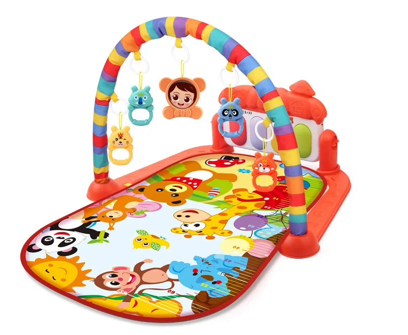 Baby Indoor Educational Activity Play GYM Playmat With Piano Baby Crawling Play Mat Fun Piano Toy Gift