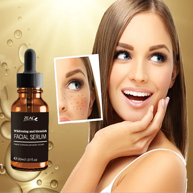 OEM Whitening Face Serum Remove Dark Circles Fade Freckles Spots Melanin Anti Aging Skin Care Serum