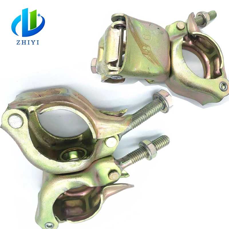 ladder accessories swivel clamp construction double coupler right angle coupler 48.6*48.6mm scaffold builder