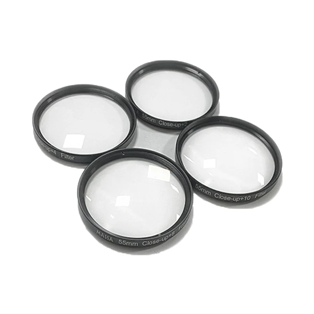 Massa Photographic equipment Digital Camera Accessories 55MM Black Glass +2+4+8+10  Close Up  Camera Lens Filter