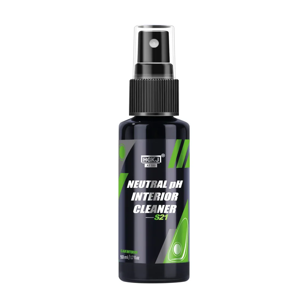 HGKJ S21 Neutral Ph Car Interior Cleaner Plastic Parts Refreshing Liquid Auto Leather Repair Dry Cleaner Spray Foaming Agent