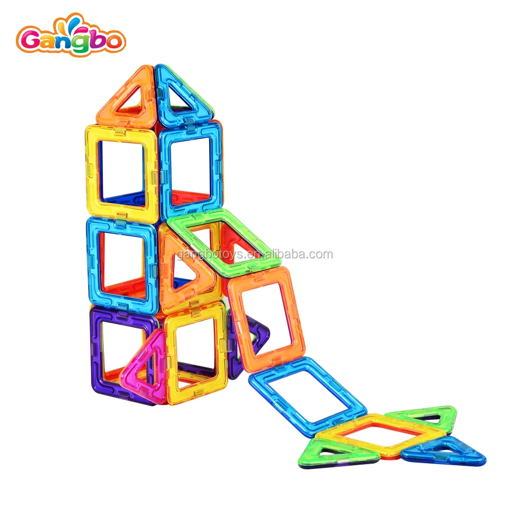 
2019 Hot Selling 78 Pcs Magnetic Tiles Toys for Kids DIY 3D Toys Magnetic building Blocks 