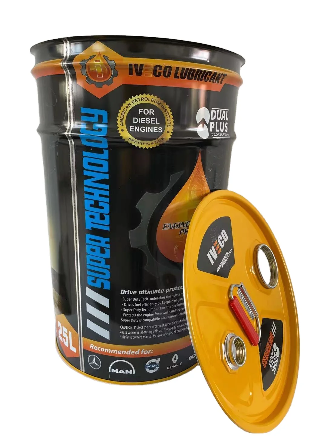 18 liter pail metal bucket with spout closed lids for chemical use