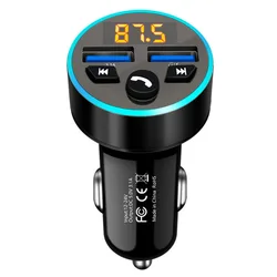 Usb Flash Drive Play 3.1A Dual Usb Fast Charging Handsfree Car Kit Stereo FM Transmitter Car Mp3 Player