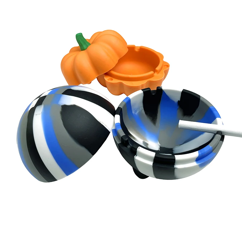 Wholesale Custom Logo Smoking Accessories Heat Resistant Silicone Cigarette Cigar Ashtray