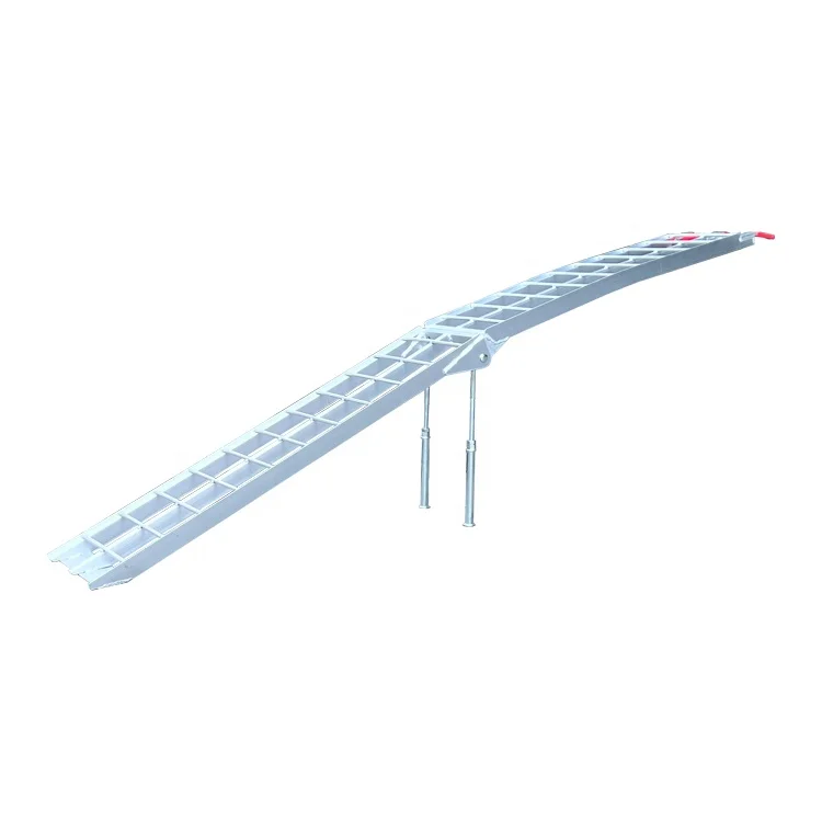 Light Weighted Aluminum Motorcycle Ramp with Supporting Legs Max Load Capacity of 365KG ST-SMIRAMP-226-T