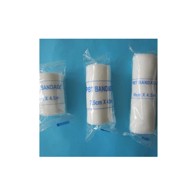 Высококачественный медицинский эластичный бандажный рулон PBT