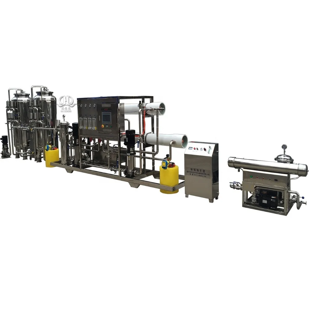 2T/H Double stage RO system by pneumatic automatic with pasteurization treatment