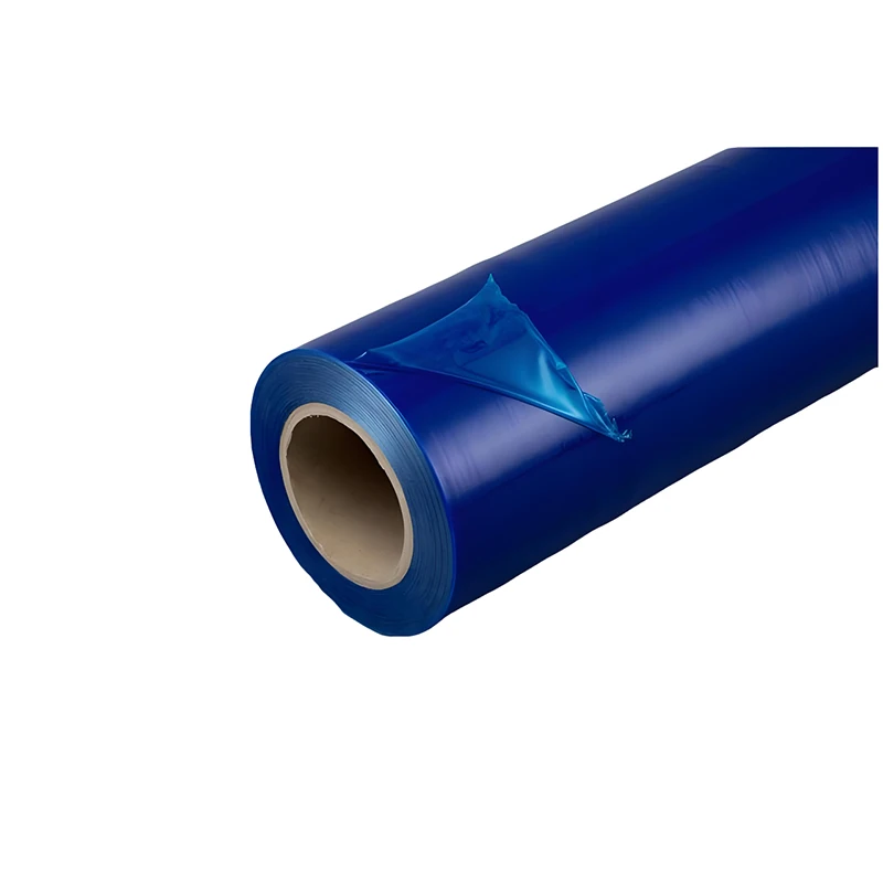 Made in China transparent Pvc sheet 0.08mm Pvc transparent blue in line with protective film spot wholesale