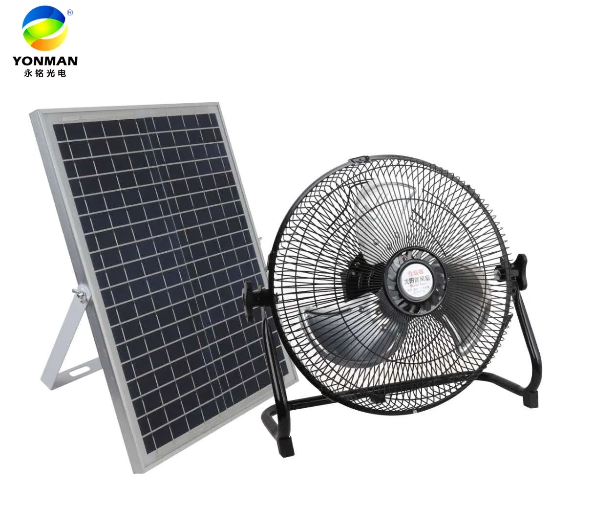 
Operated Adjustable 20W 18V dc rechargeable remote control 14 inches fan solar 