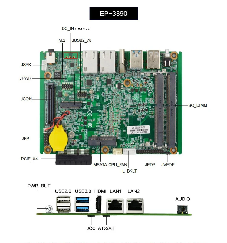 2024 новый тренд игровой ПК корпус I3-8145U I5-8265U I7-8565U I219 I210 чип сетевой карты intel Промышленная материнская плата