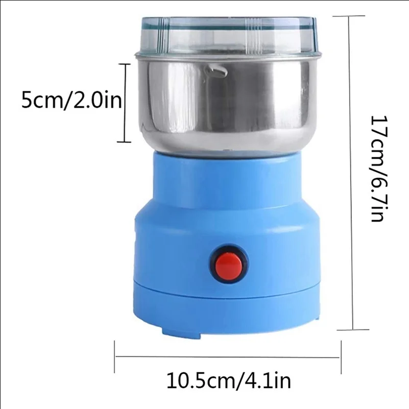 Mini Electric Coffee Grinder Milling Powder Grain Pulverizer Dry Spices Automatic Grinding Machine