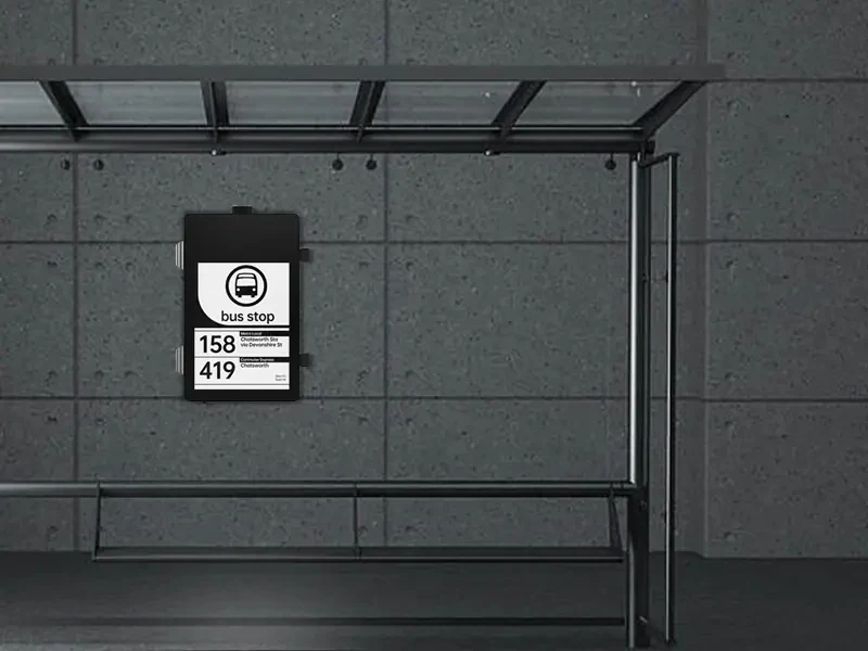 E ink display manufacturer Display LCD Screen Kiosk Outdoor Bus Advertise Display