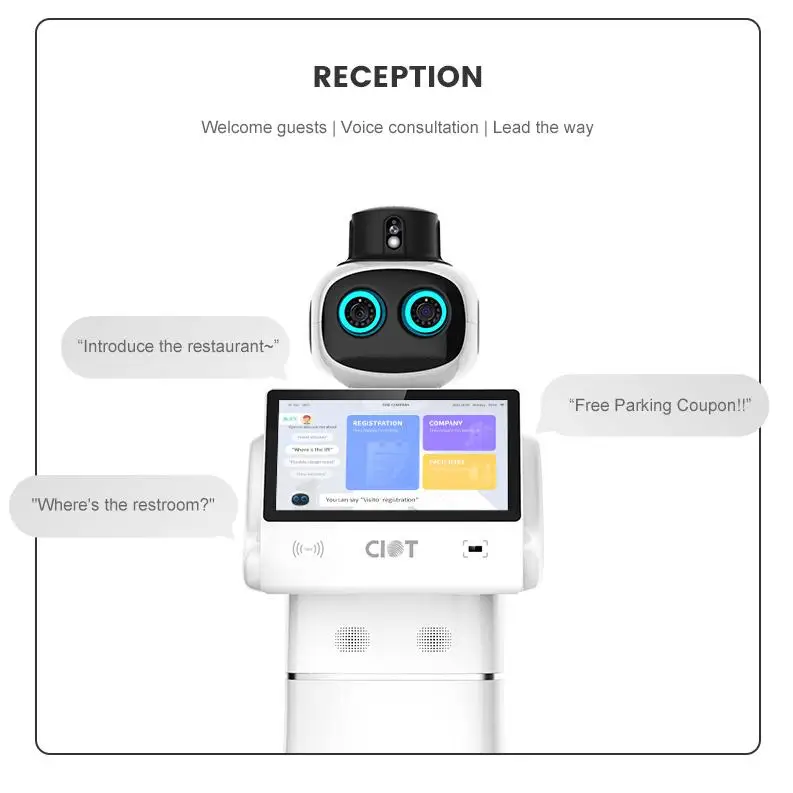 CIOT Humanoide Voice Consultation Artificial Intelligence Security Patrol Robot