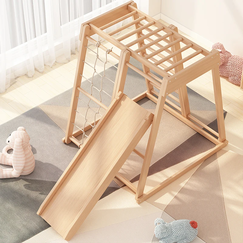 Climbing Pikler Triangle Frame Kids Wooden Climbing Foldable Large Pikler Triangle Climbing Equipment For Kids