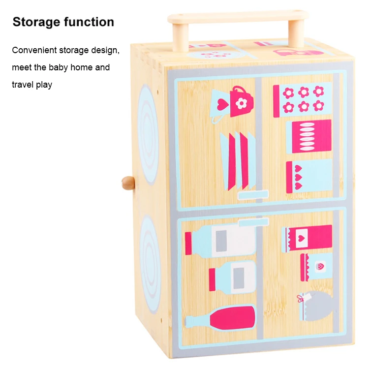 UDEAS Children kid pretend to play home wooden kitchen toy set for boys and girls
