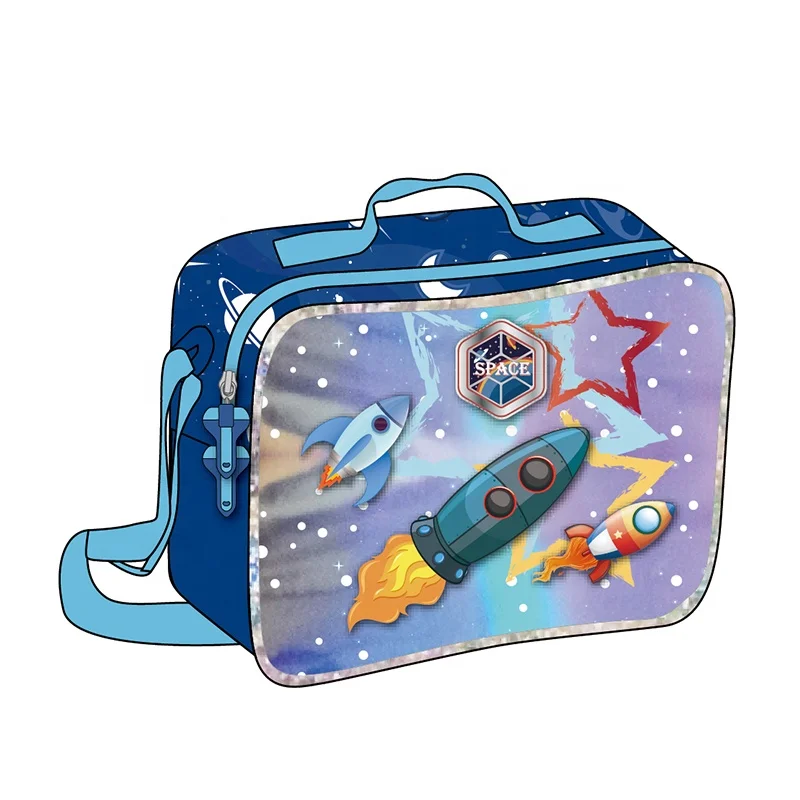 Manufacturer Wholesale Price School Bags Popular 3 In 1 Primary Bag With Pencil Case Lunch Bag Outer Space School Backpacks