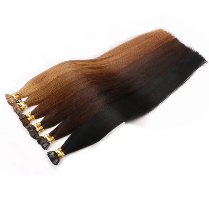 Harmony 20inch  22inch Full Cuticle Remy Flat Tip Hair Extensions 1.0g/s Straight Capsules Keratin Pre Bonded Hair