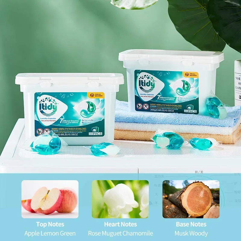 New product eco friendly OEM ODM Organic laundry detergent pod capsule manufacturer, 3 in 1 tough stain removal laundry gel pacs